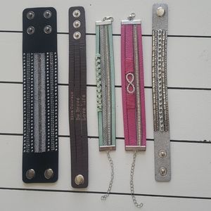 5 Paparazzi bracelets